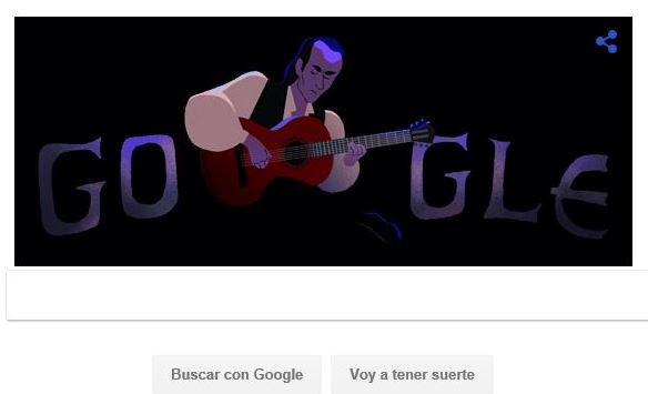 Google homenajea a Paco de Lucía en su último doodle de 2016